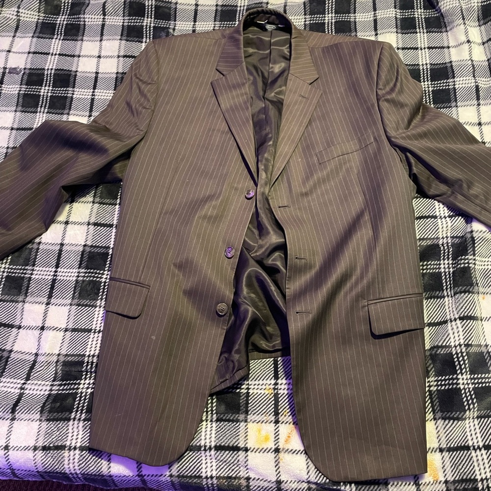Silver and tan dress jackets